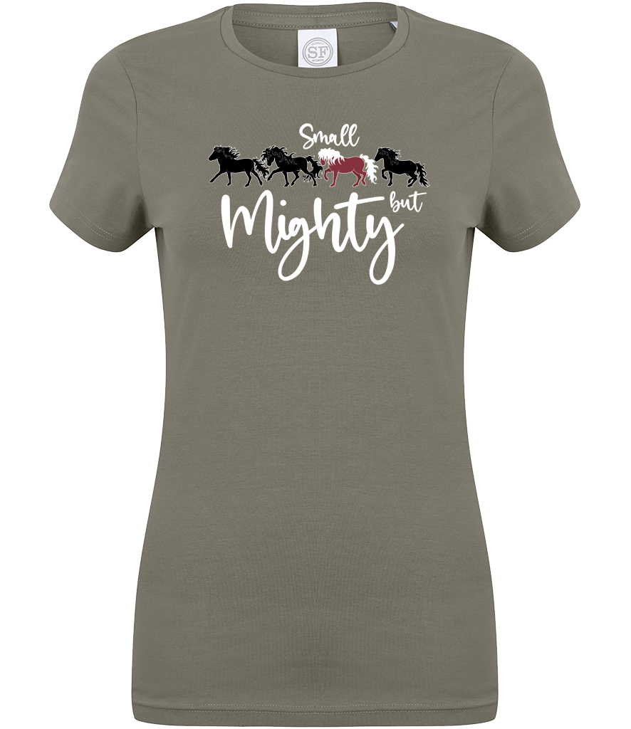 Ladies Feel Good Stretch T-Shirt - Small but Mighty - Image 3