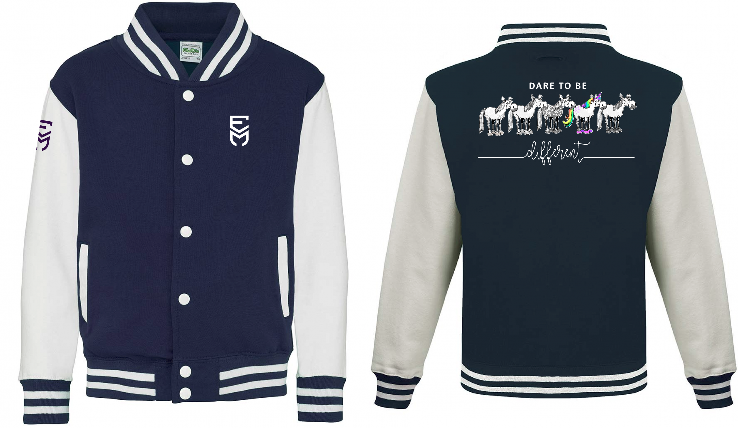 Varsity Jacket - Dare to be Different Unicorn