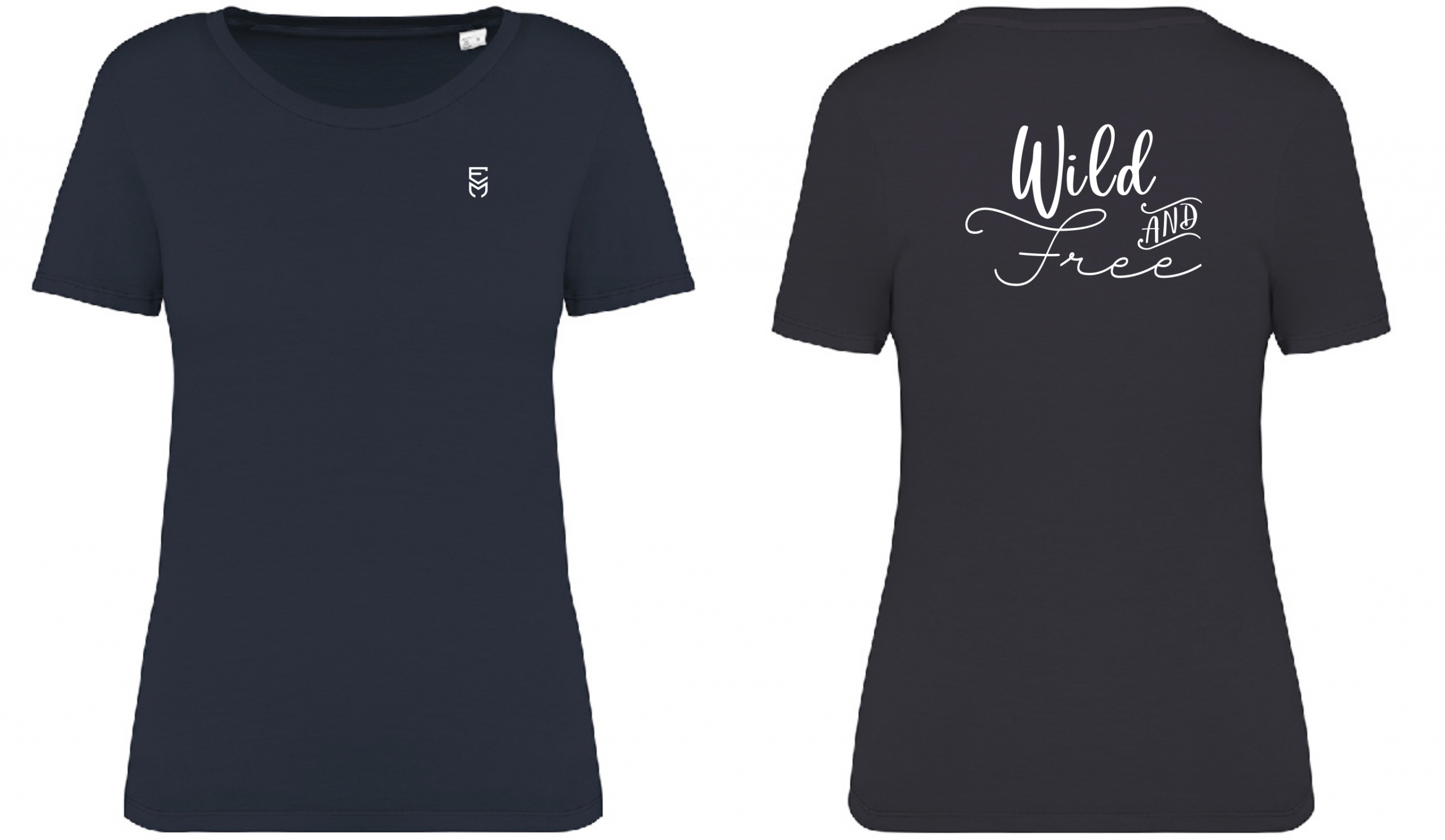 Ladies Faded T-Shirt - Wild and Free - Image 2