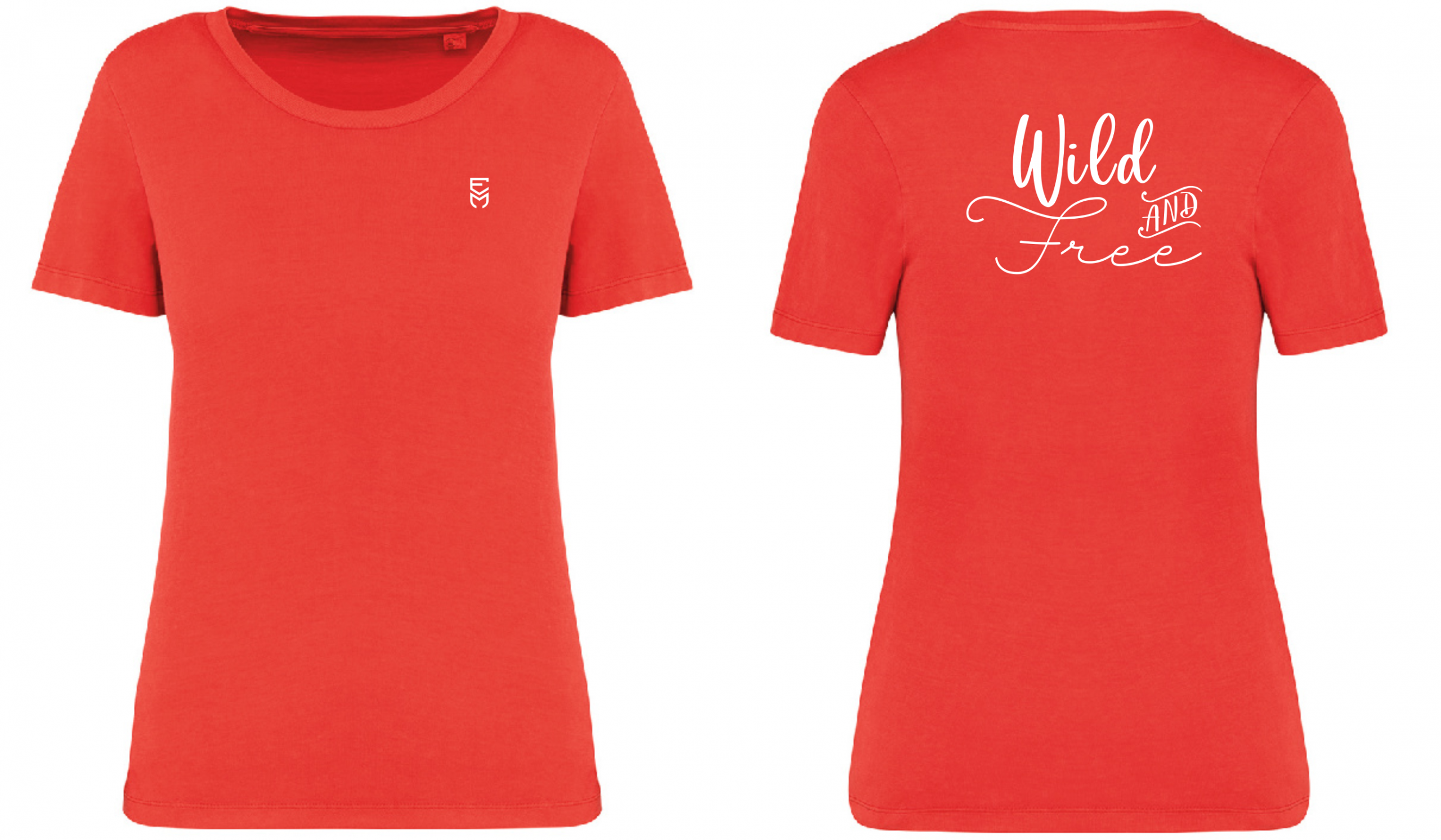 Ladies Faded T-Shirt - Wild and Free