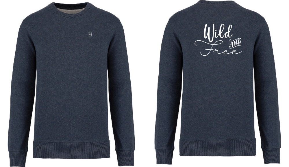 Unisex Recycled Sweatshirt - Wild and Free - Image 2