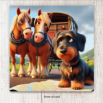 Draught Horses and Inca Card