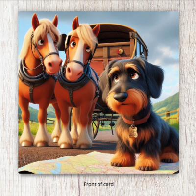 Draught Horses and Inca Card