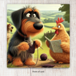Inca and Chicken Card